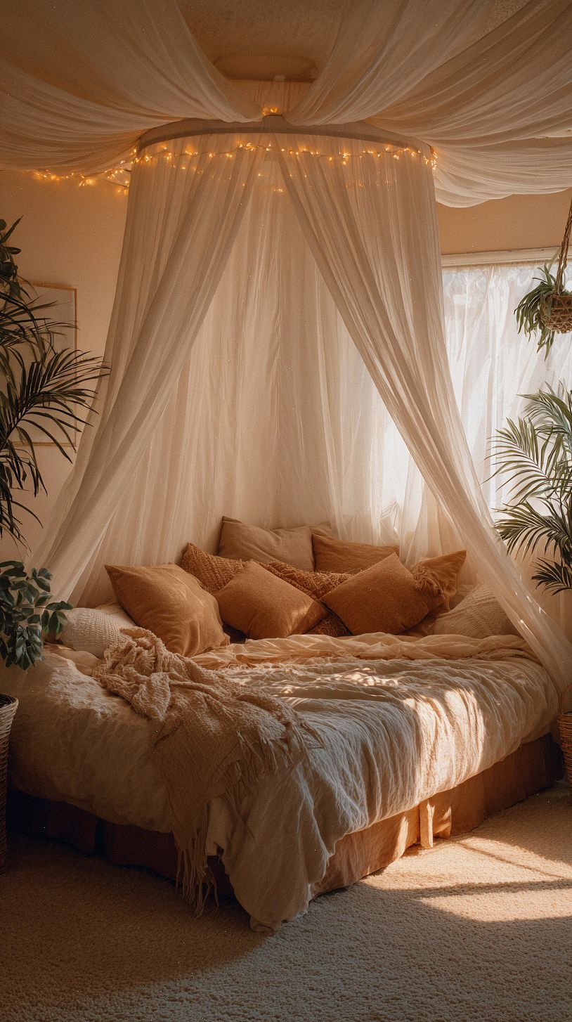 a-cozy-bedroom-with-a-soft-white-sheer-canopy-ceiling-draped