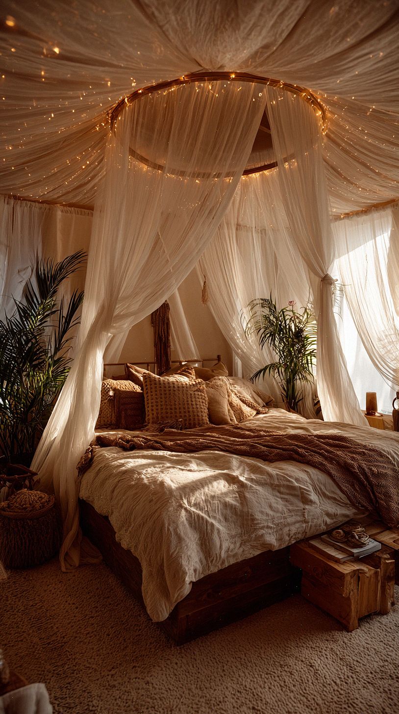 a-cozy-bedroom-with-a-soft-white-sheer-canopy-ceiling-draped