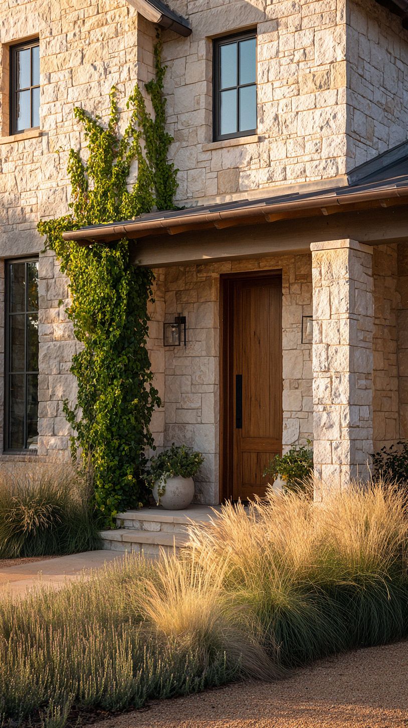 exterior-of-a-modern-farmhouse-with-limestone-veneer-claddin