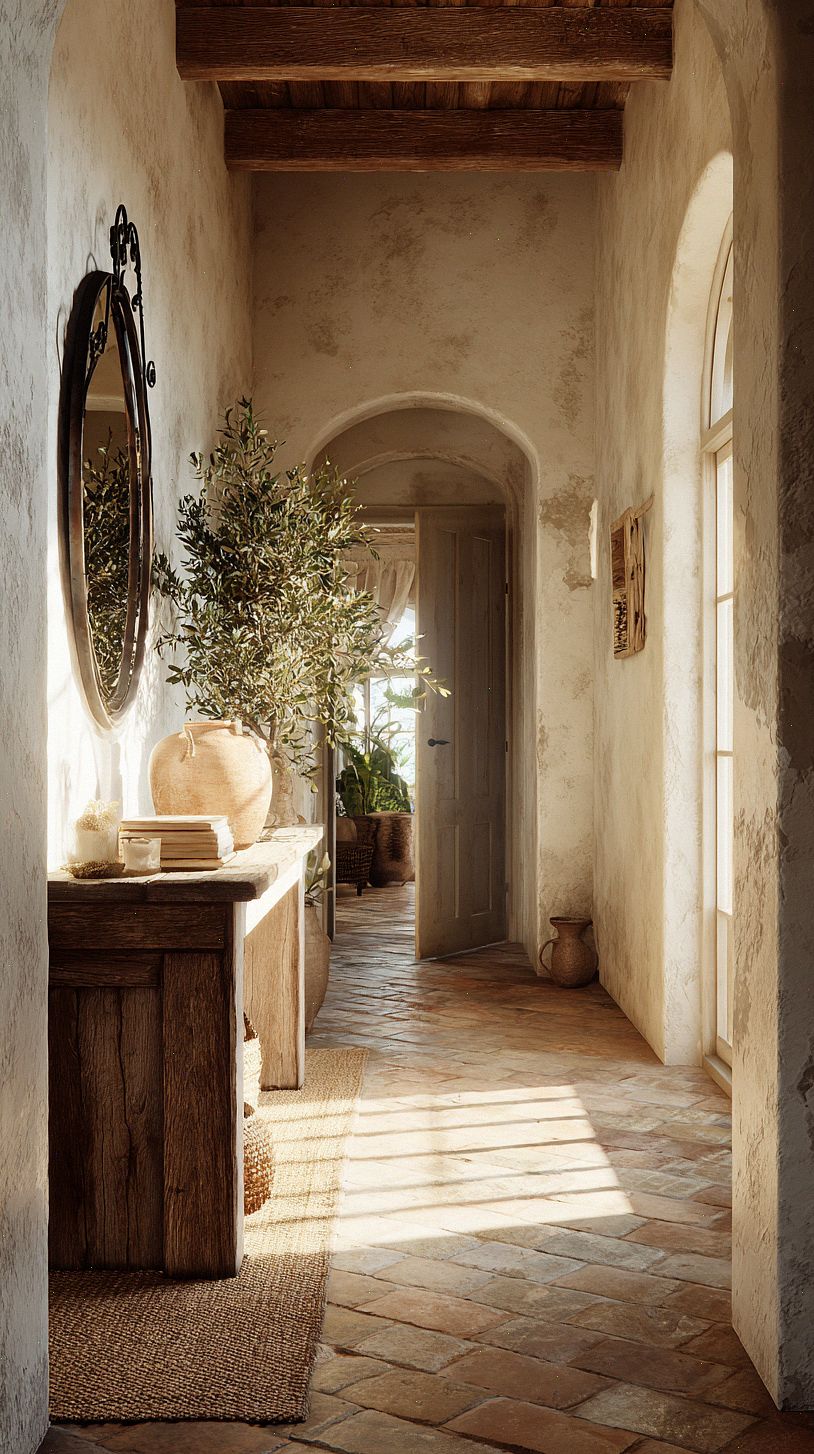 mediterranean-hallway-with-sunbaked-terracotta-and-natural-s