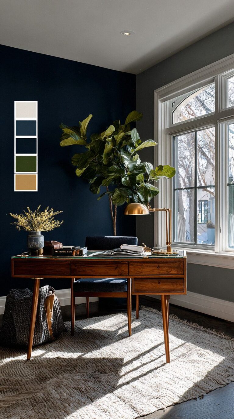 How to Create a Moody, Productive Dark Home Office – HomePureDecor