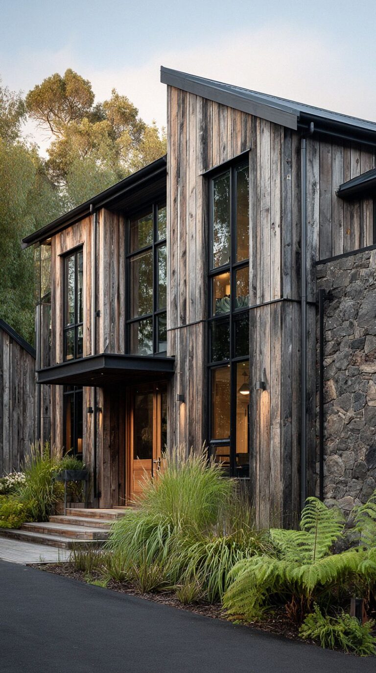 reclaimed-timber-cladding-on-a-modern-country-home-exterior-