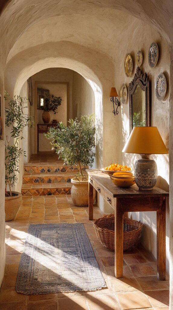 How to Create a Charming Mediterranean Hallway for a Warm, Welcoming ...