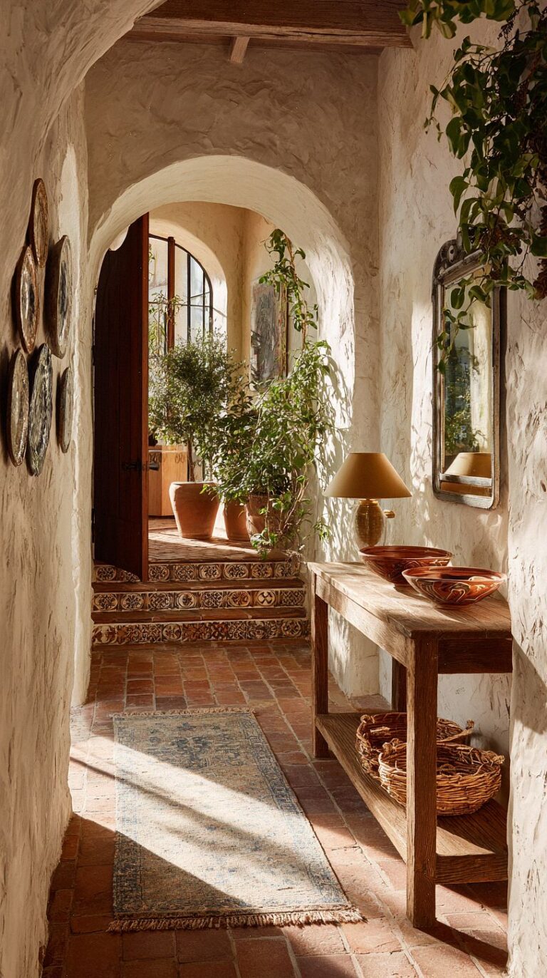 How to Create a Charming Mediterranean Hallway for a Warm, Welcoming ...