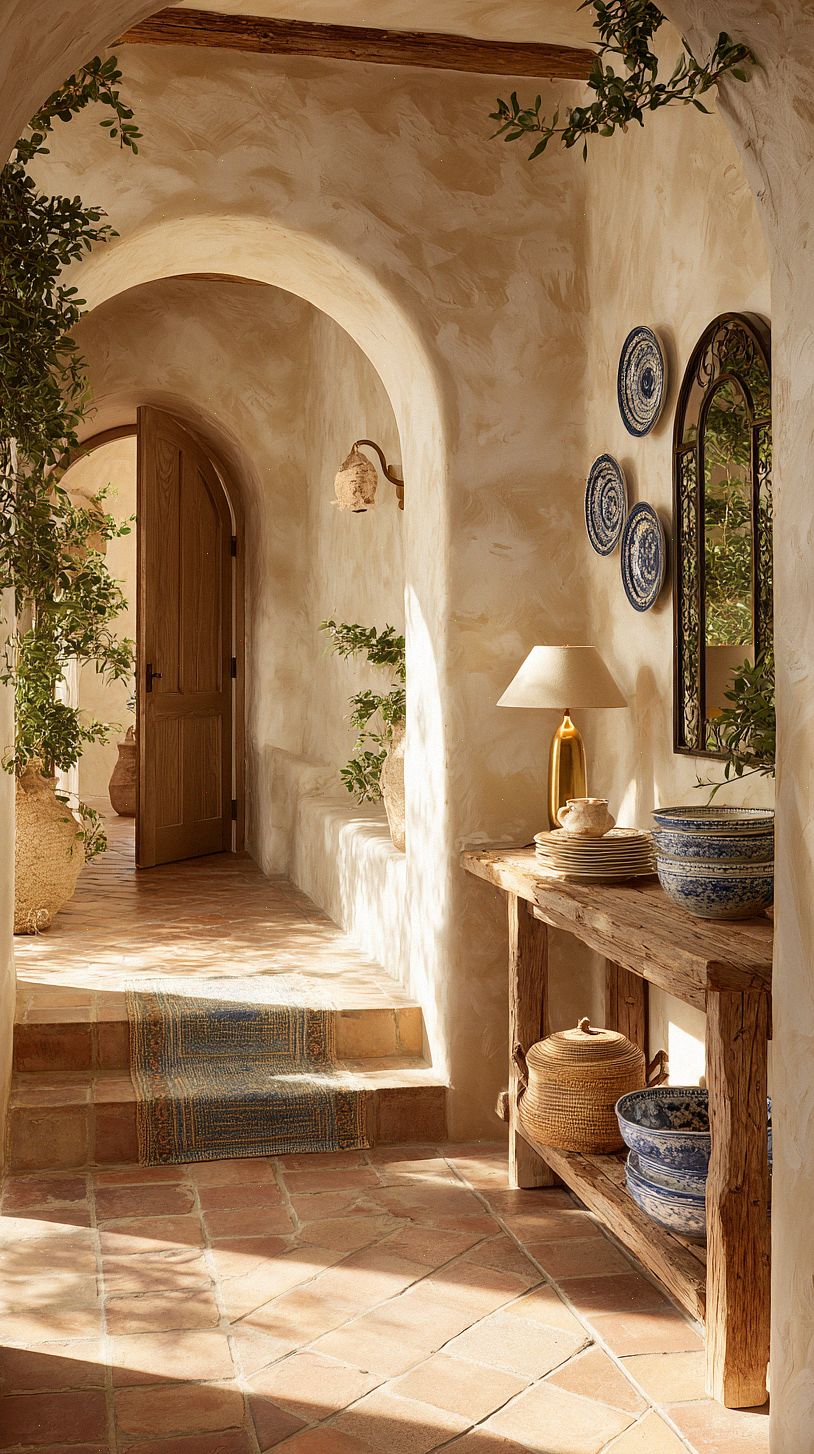 sunlit-mediterranean-hallway-entry-with-whitewashed-textured