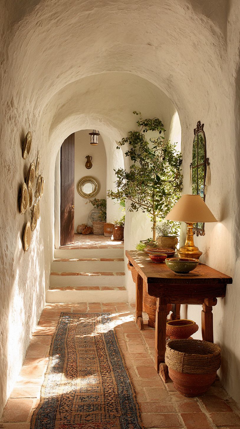 sunlit-mediterranean-hallway-entry-with-whitewashed-textured