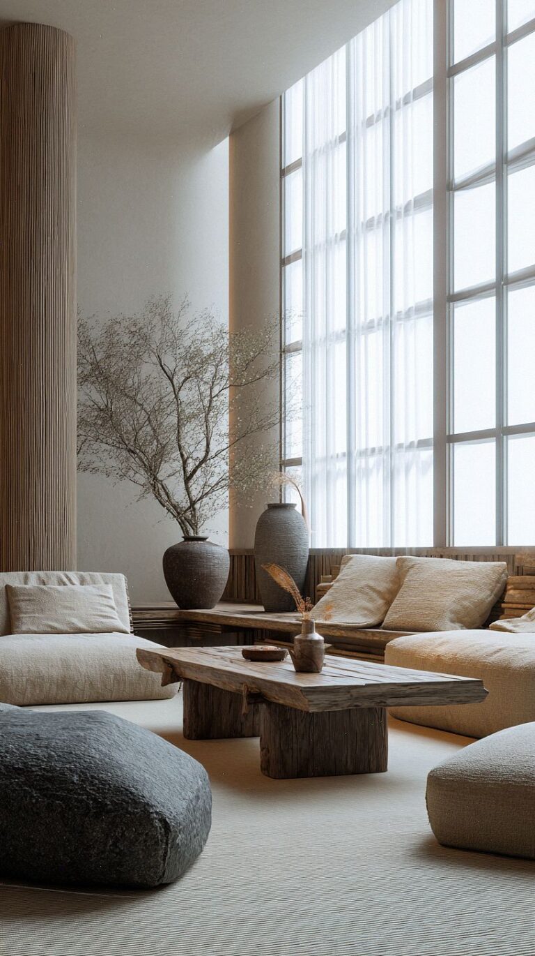 The Secret to a Calming Japandi Living Room