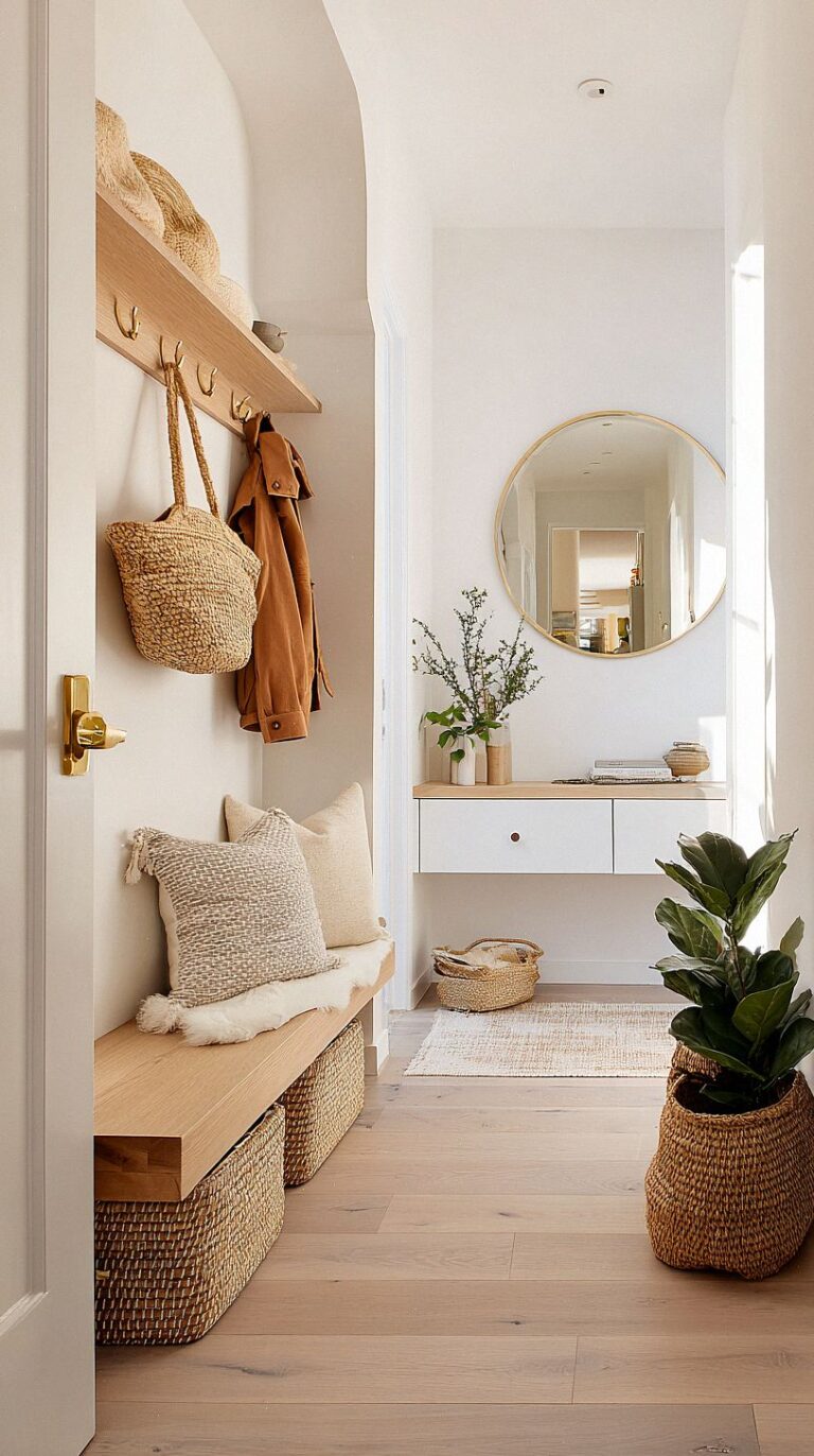 How to Transform a Narrow Entryway into a Warm and Functional Welcome ...