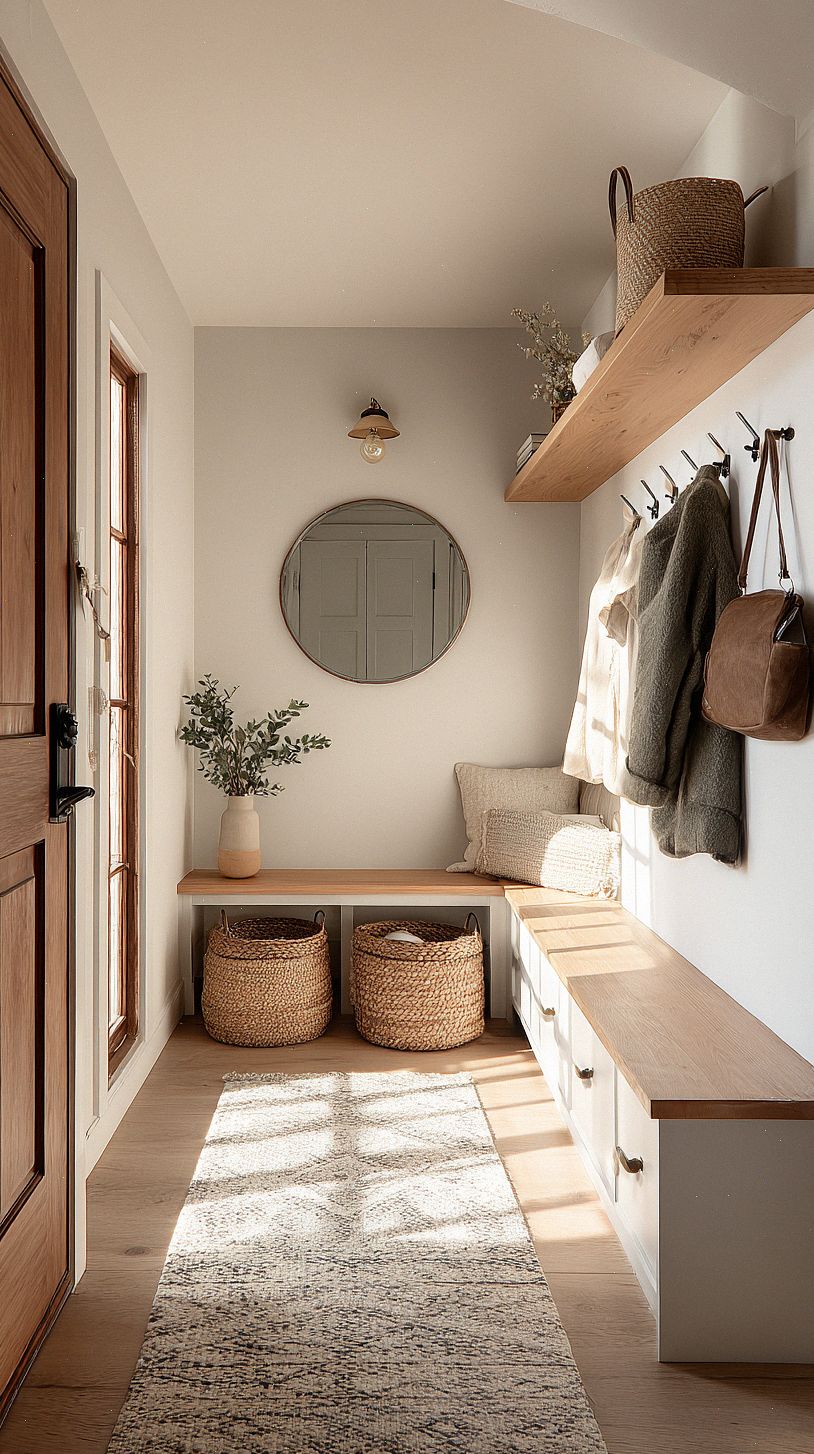 a-cozy-narrow-entryway-with-a-slim-wooden-console-8-12-deep-