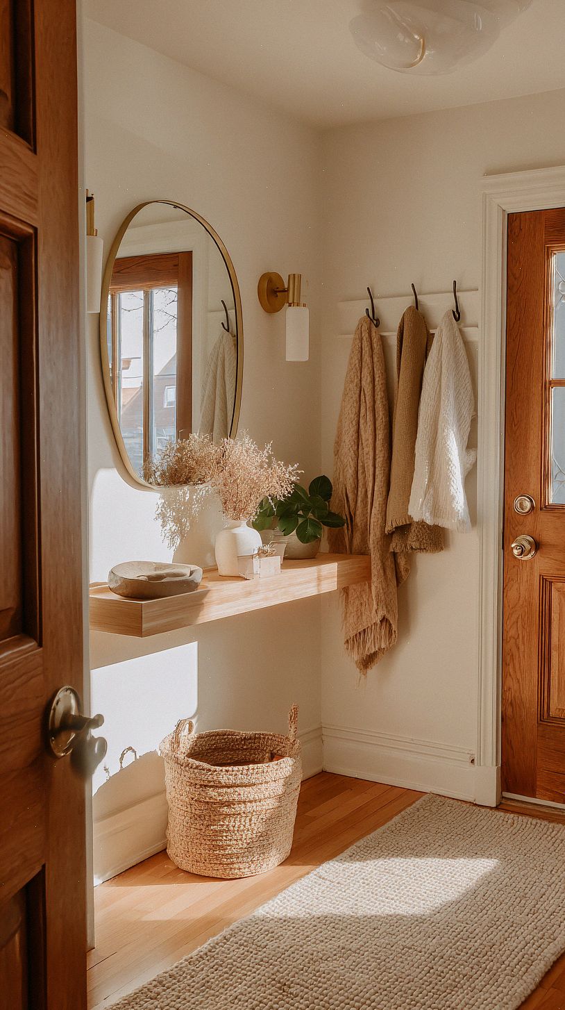 a-narrow-cozy-entryway-photographed-at-eye-level-warm-evenin