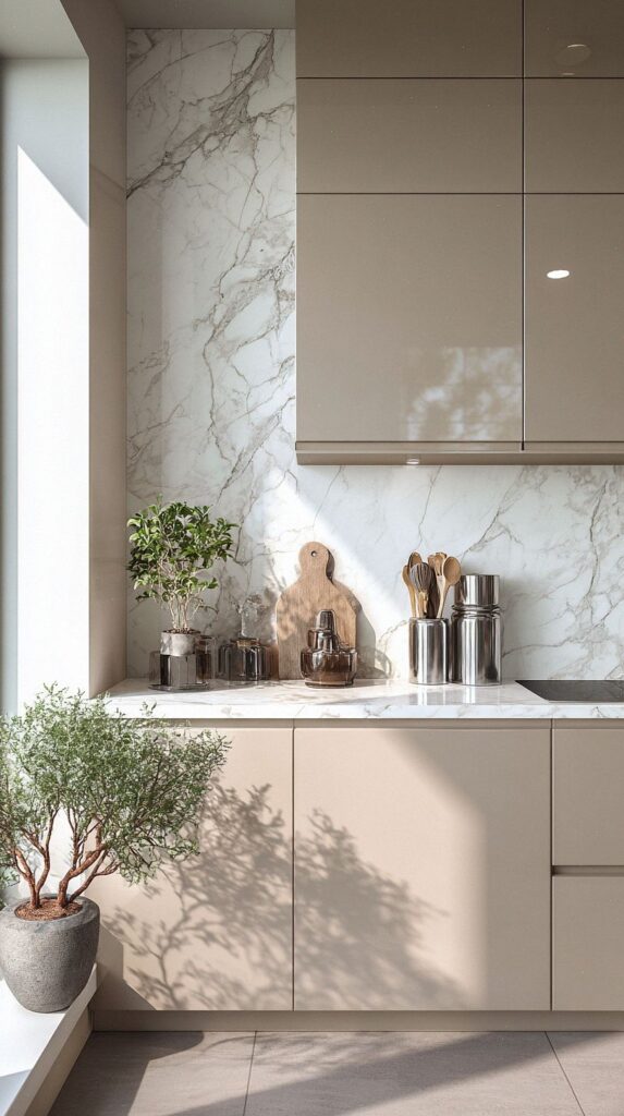 20 Stylish Beige Kitchen Cabinets Ideas for a Warm, Modern Home ...