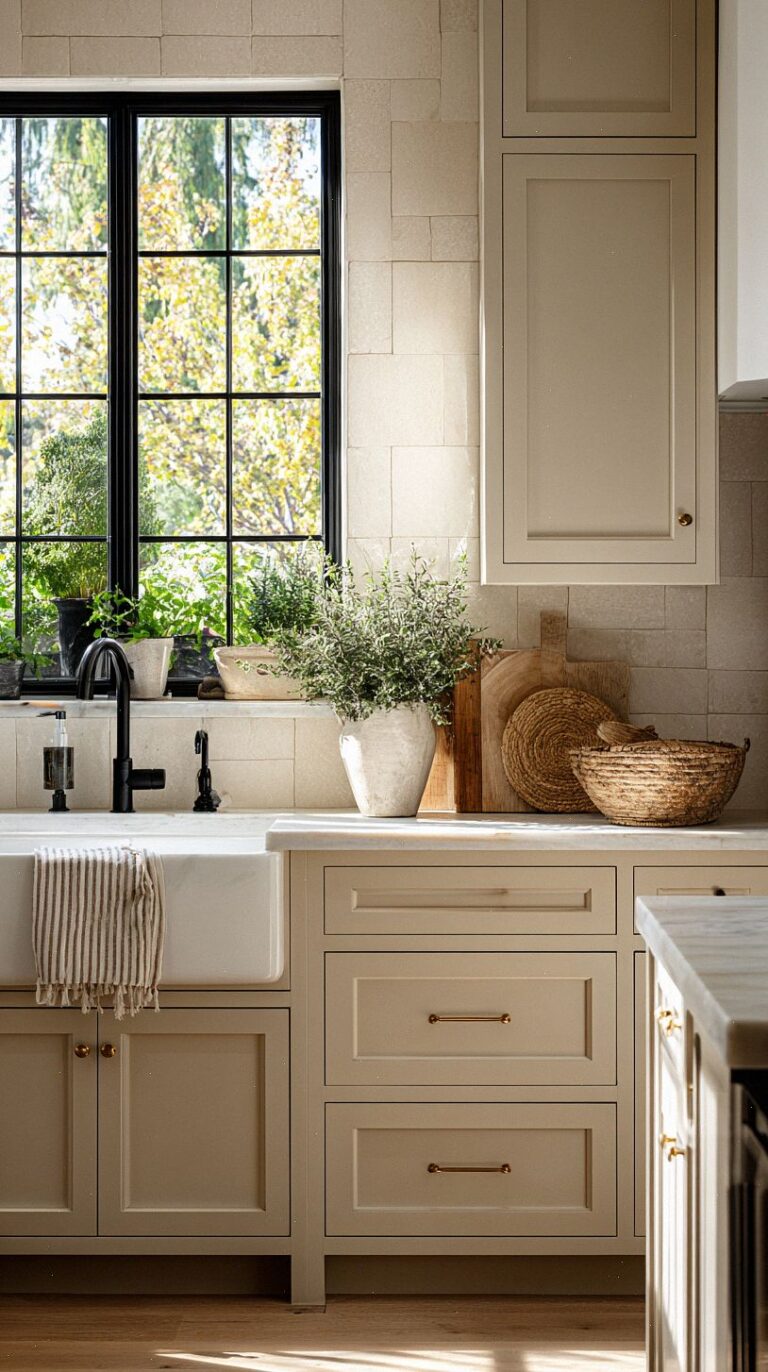 20 Stylish Beige Kitchen Cabinets Ideas for a Warm, Modern Home ...