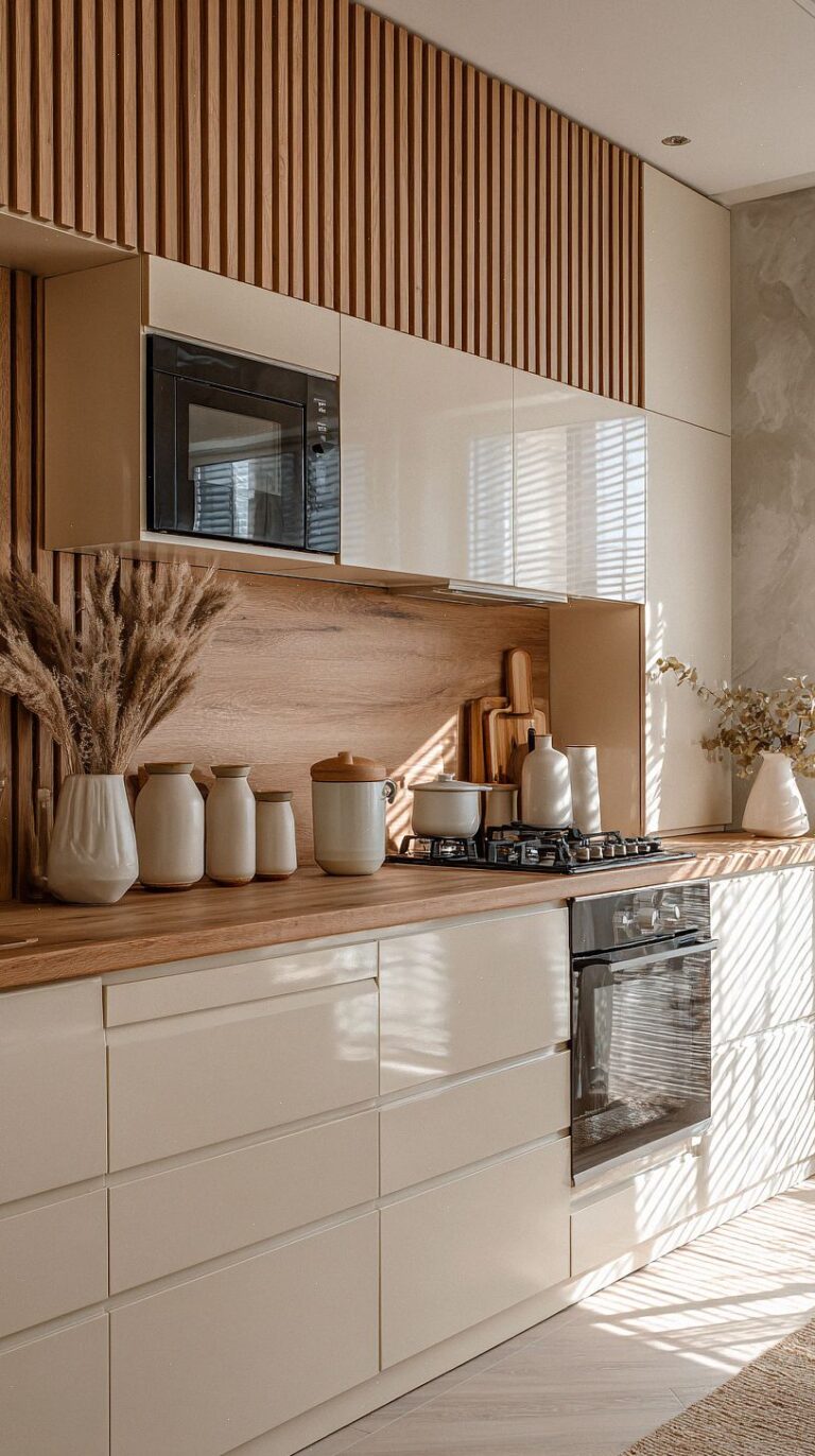20 Stylish Beige Kitchen Cabinets Ideas for a Warm, Modern Home ...