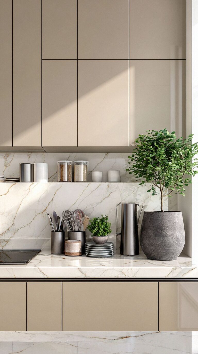 20 Stylish Beige Kitchen Cabinets Ideas for a Warm, Modern Home ...
