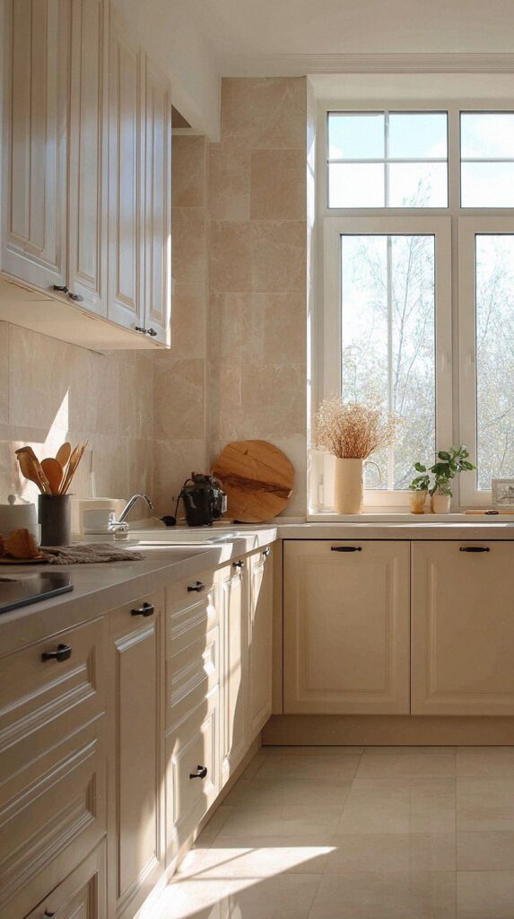 20 Stylish Beige Kitchen Cabinets Ideas for a Warm, Modern Home ...