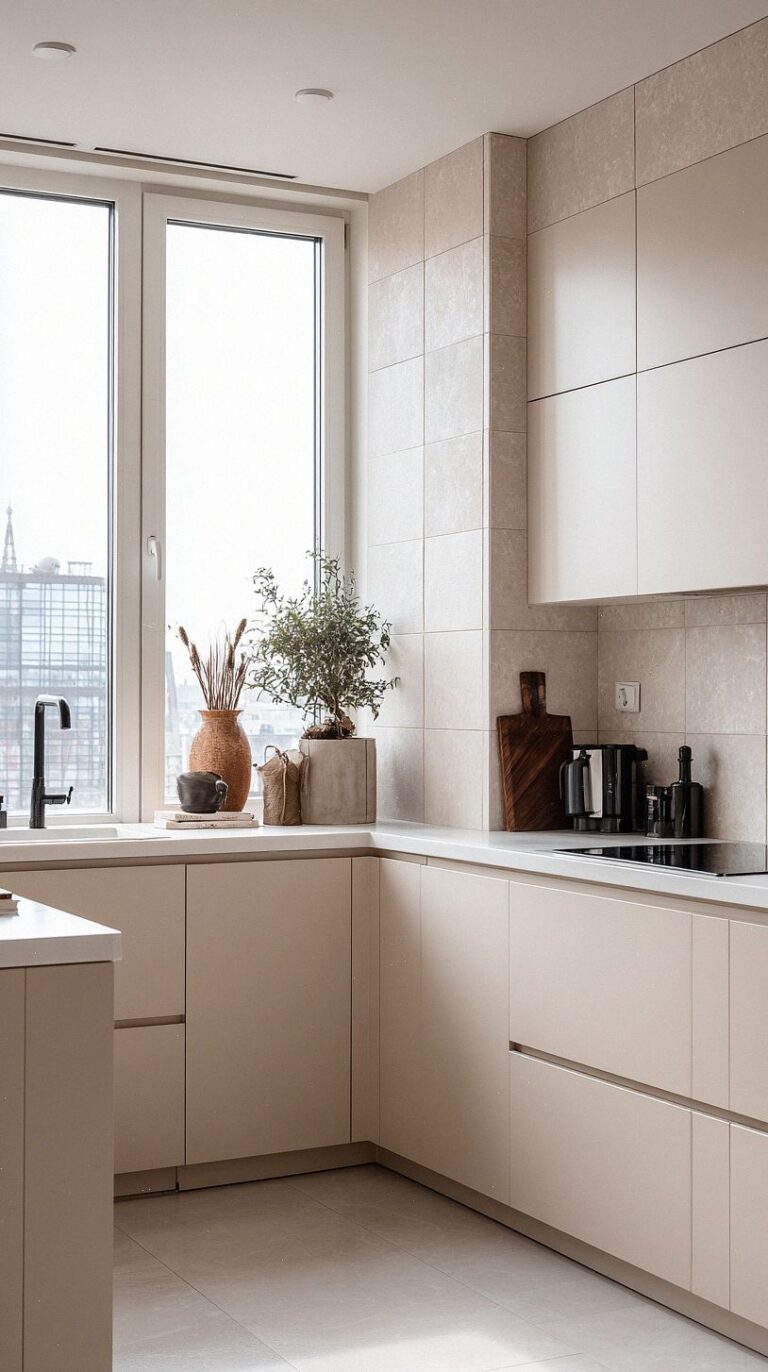 20 Stylish Beige Kitchen Cabinets Ideas for a Warm, Modern Home ...