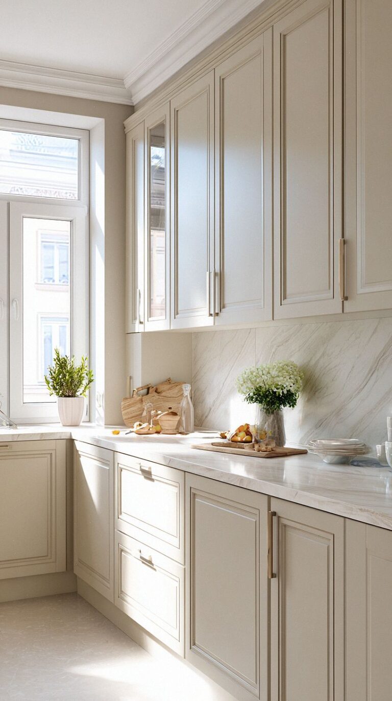 20 Stylish Beige Kitchen Cabinets Ideas for a Warm, Modern Home ...