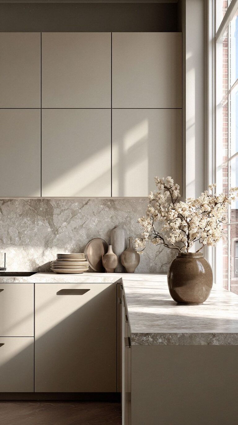 20 Stylish Beige Kitchen Cabinets Ideas for a Warm, Modern Home ...