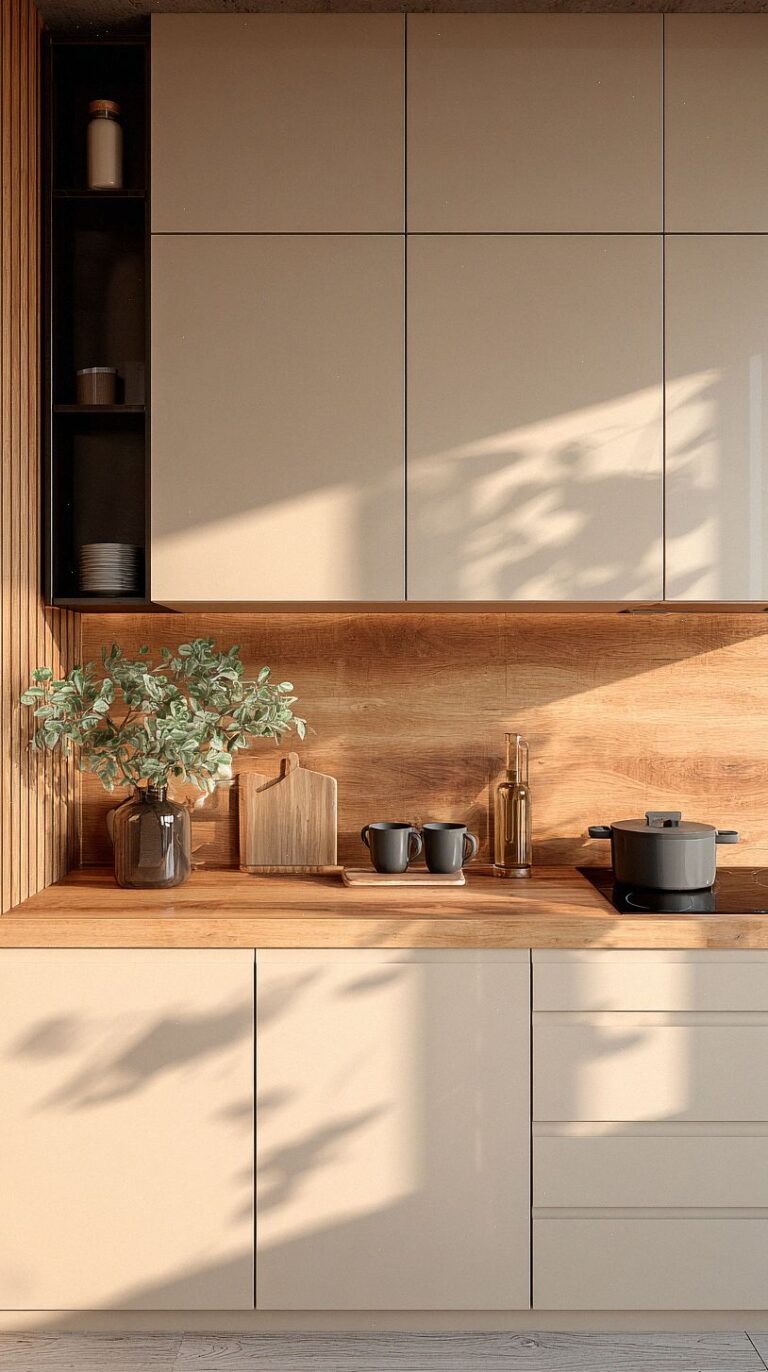 20 Stylish Beige Kitchen Cabinets Ideas for a Warm, Modern Home ...
