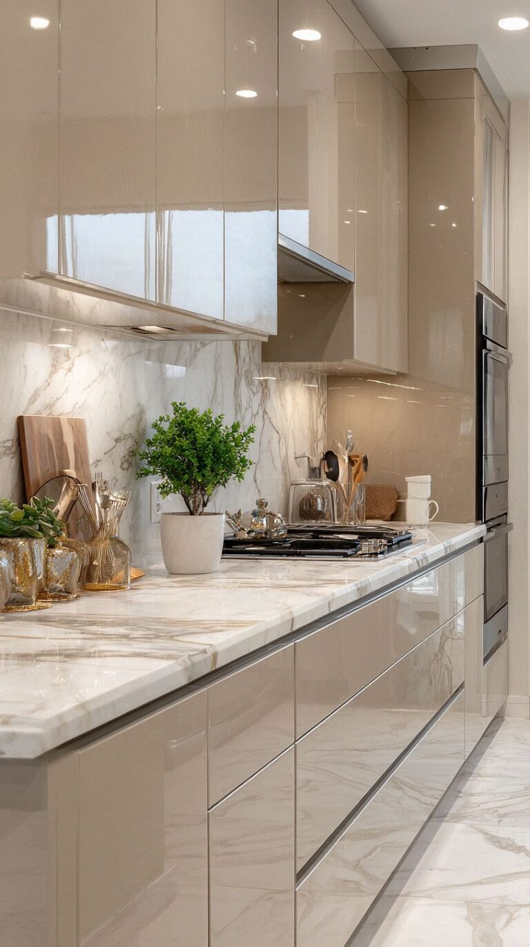 20 Stylish Beige Kitchen Cabinets Ideas for a Warm, Modern Home ...