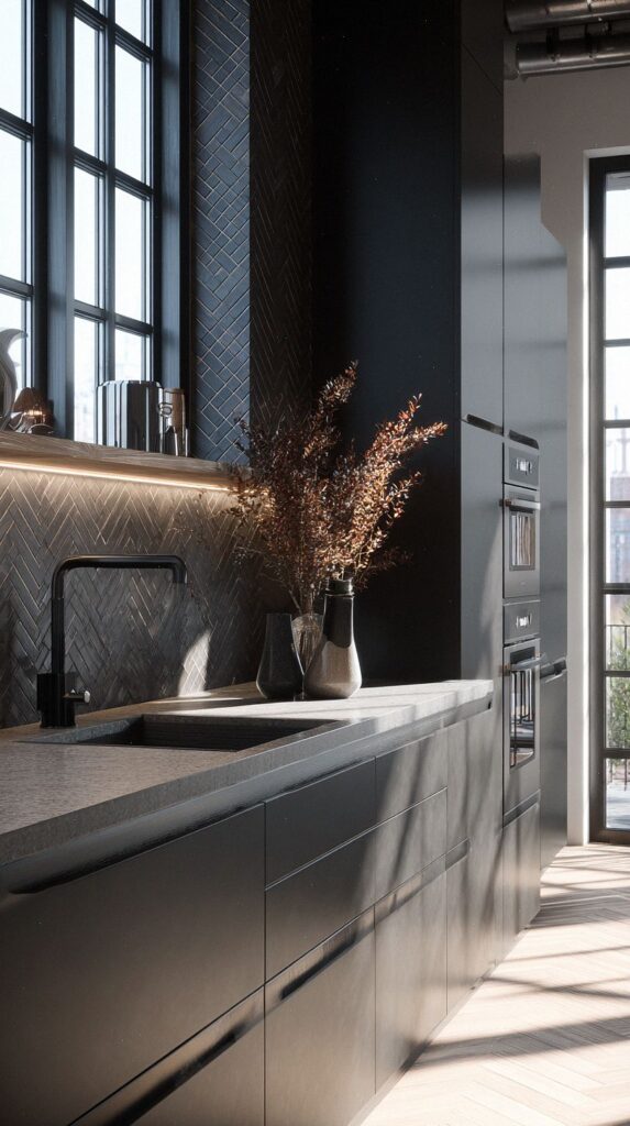 20 Sleek Black Kitchen Ideas for a Bold Modern Style – HomePureDecor