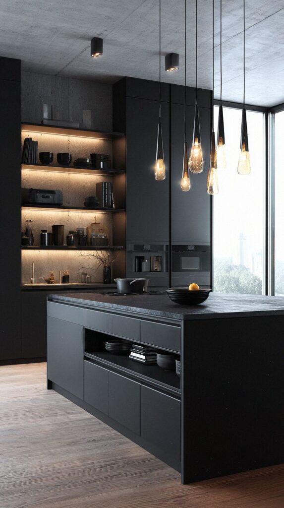 20 Sleek Black Kitchen Ideas for a Bold Modern Style – HomePureDecor