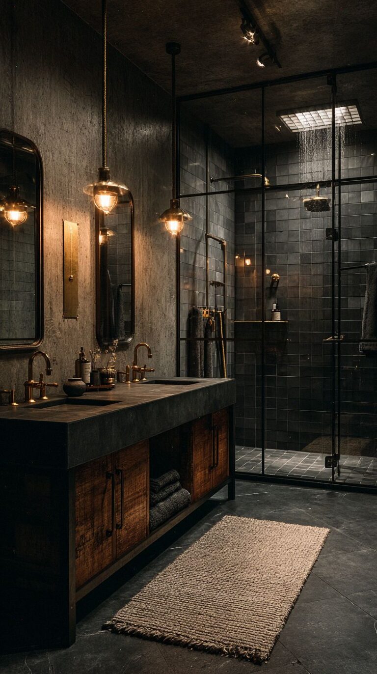The Secret Elements of a Stunning Industrial Bathroom