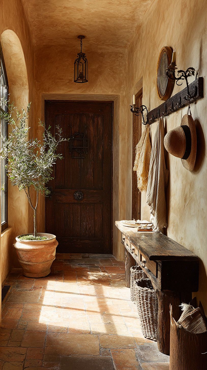 cozy-mediterranean-hallway-with-warm-plaster-walls-and-terra