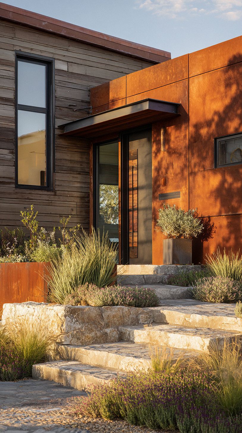 modern-farmhouse-exterior-with-corten-steel-accents-rust-col