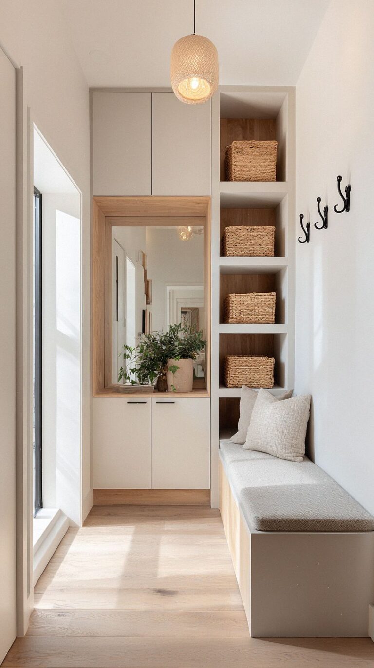 How to Transform a Narrow Entryway into a Warm and Functional Welcome ...