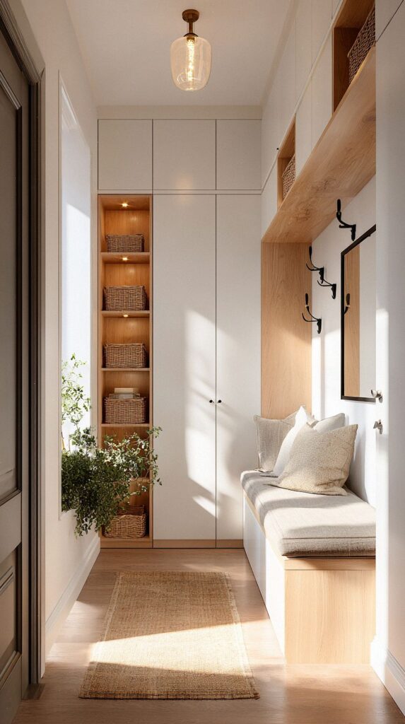 How to Transform a Narrow Entryway into a Warm and Functional Welcome ...